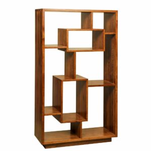 F060400RH Finnely Stand Large, Rustic Hickory
