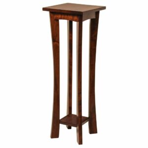 P120600BM Plant Stand, Caledonia, large Brown maple