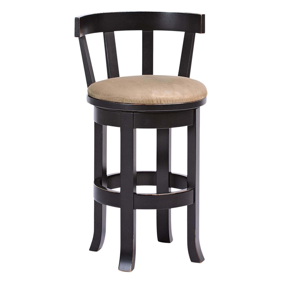 RH Belmont Barstool MeribethTop FabricSeat 24in